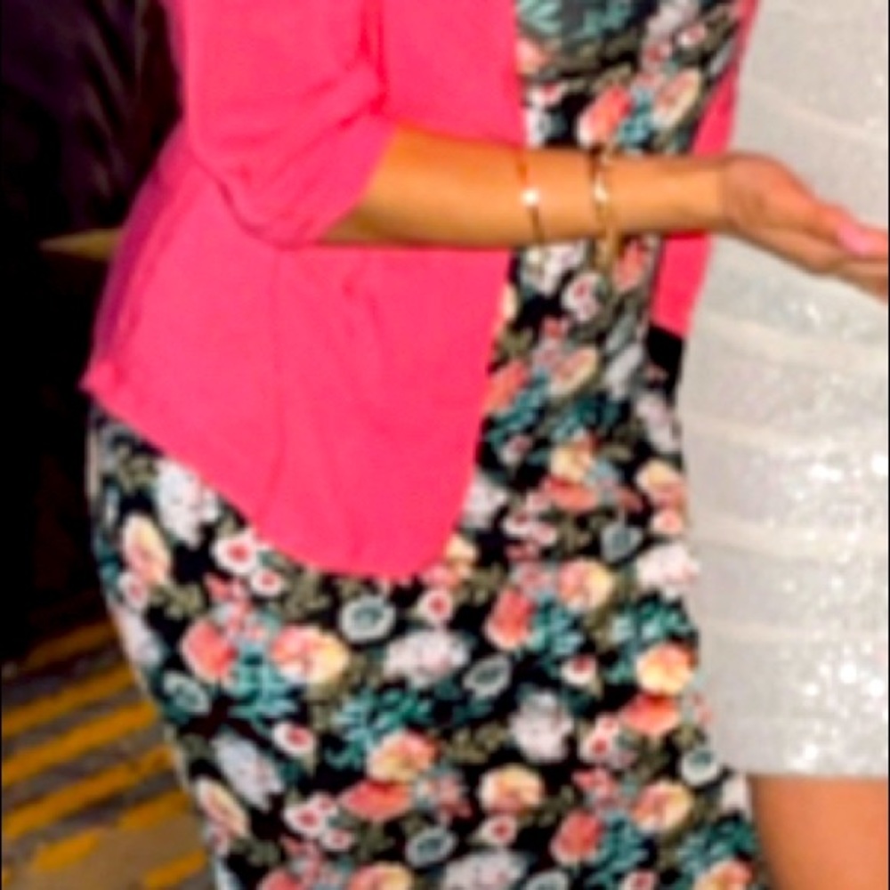 Floral stretch dress